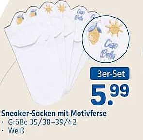 Sneaker-Socken mit Motivverse