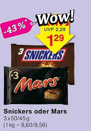 Snickers oder Mars