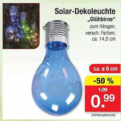 Solar-Dekoleuchte „Glühbirne“