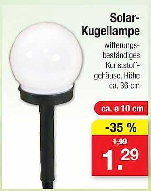 Solar-Kugellampe