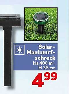 Solar-Maulwurfschreck bis 400 m² H 38 cm