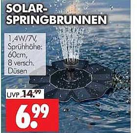 SOLAR-SPRINGBRUNNEN