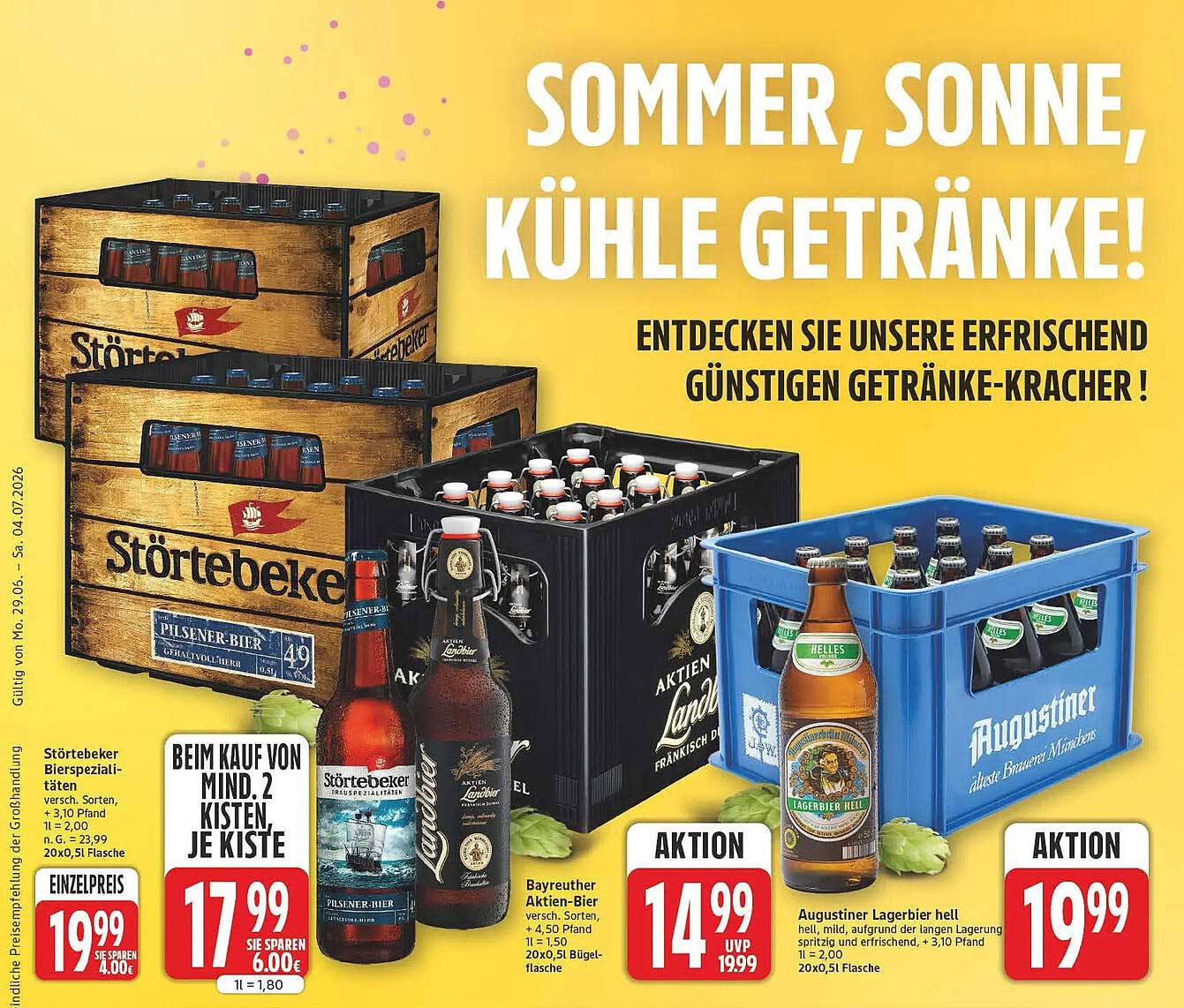 Sommer, Sonne, kühle Getränke!