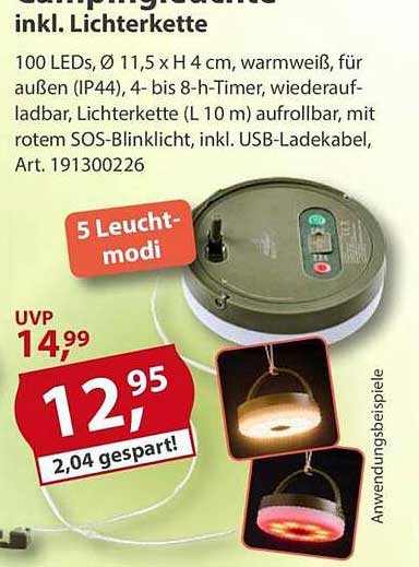 Sonnenschein-Lichterkette inkl. Lichterkette