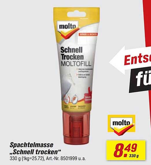 Spachtelmasse „Schnell trocken“