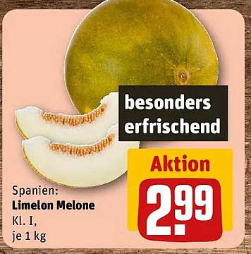 Spanien: Limelon Melone Kl. I, je 1 kg