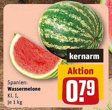 Spanien: Wassermelone Kl. I, je 1 kg