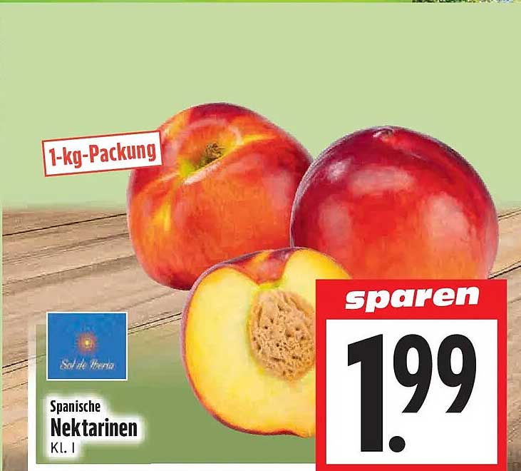 Spanische Nektarinen Kl. I