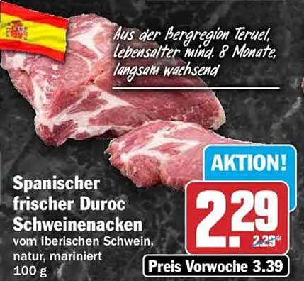 Spanischer frischer Duroc Schweinenacken