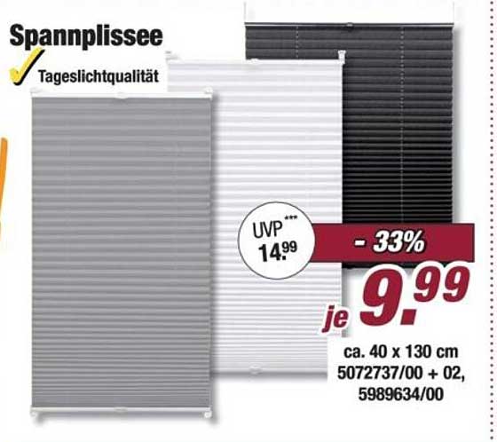 Spannplissee Tageslichtqualität