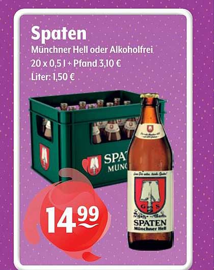 Spaten Münchner Hell oder Alkoholfrei