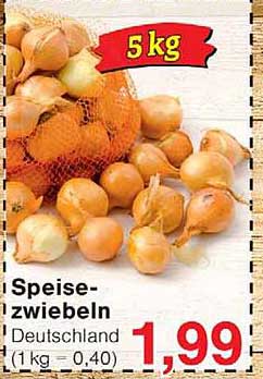 Speisezwiebeln Deutschland