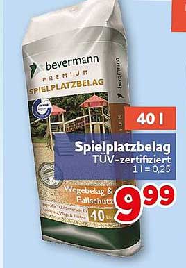 Spielplatzbelag TÜV-zertifiziert 1l = 0,25