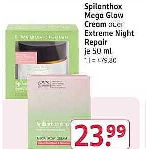 Spilanthox Mega Glow Cream oder Extreme Night Repair je 50 ml