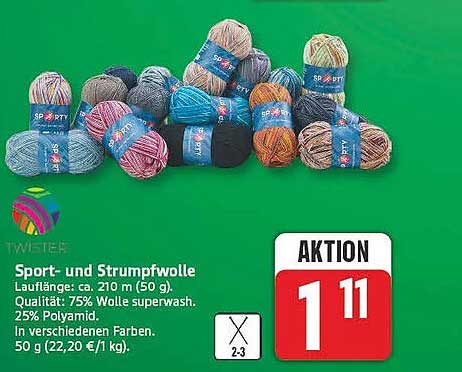 Sport- und Strumpfwolle