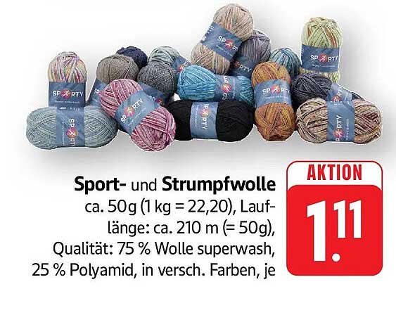Sport- und Strumpfwolle