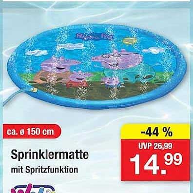 Sprinklermatte mit Spritzfunktion