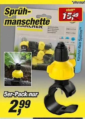 Sprüh-manschette RASENMÄHER 5er-Pack nur
