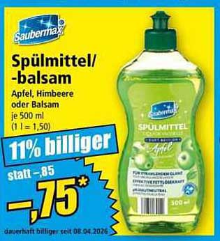 Spülmittel/-balsam