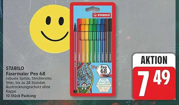 STABILO Fasermaler Pen 68
