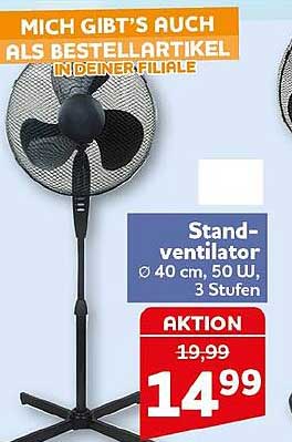 Stand-ventilator Ø 40 cm, 50 U., 3 Stufen