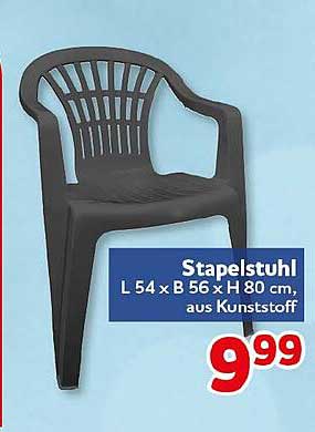 Stapelstuhl L 54 x B 56 x H 80 cm, aus Kunststoff