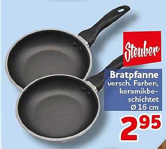 Steuber Bratpfanne versch. Farben, keramikbeschichtet Ø 16 cm