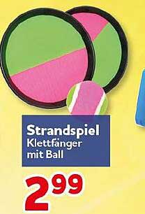 Strandspiel Klettfänger mit Ball