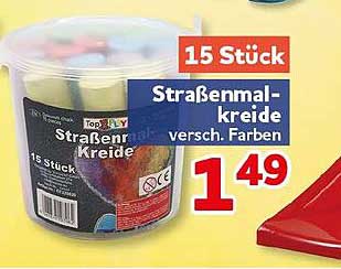 Straßenmal-kreide versch. Farben