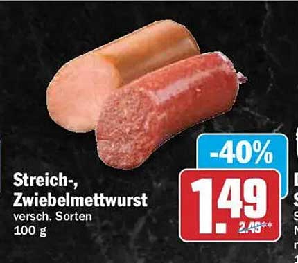 Streich-, Zwiebelmettwurst