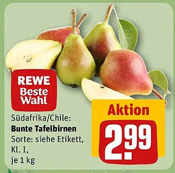 Südafrika/Chile: Bunte Tafelbirnen