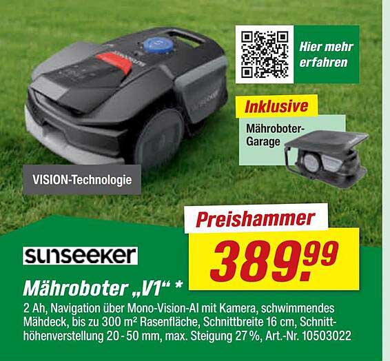 sunseeker Mähroboter „V1“ *