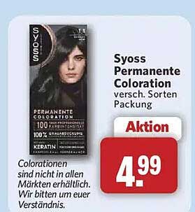Syoss Permanente Coloration versch. Sorten Packung