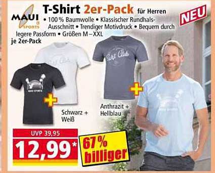 T-Shirt 2er-Pack für Herren