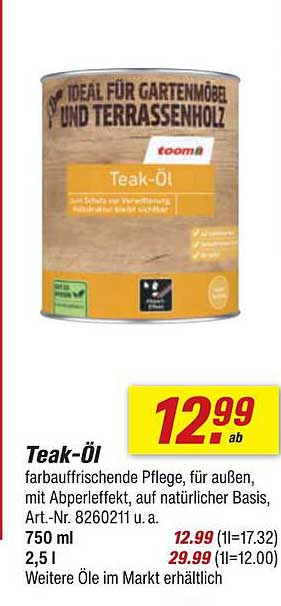 Teak-Öl