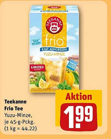 Teekanne Frio Tee Yuzu-Minze, je 45-g-Pckg. (1 kg = 44,22)