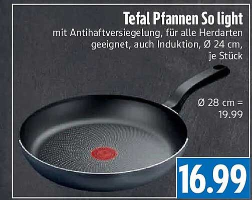 Tefal Pfannen So light