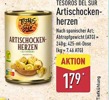 TESOROS DEL SUR Artischocken-herzen