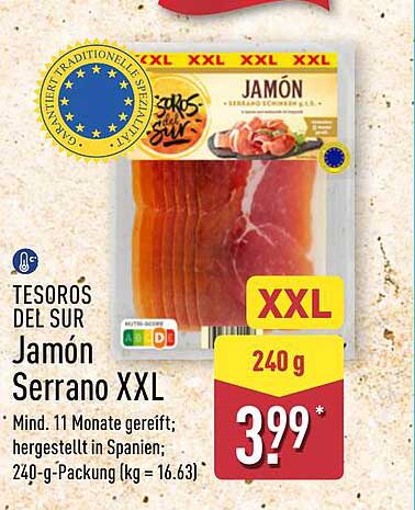 Tesoros del Sur Jamón Serrano XXL