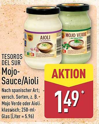 TESOROS DEL SUR Mojo-Sauce/Aioli