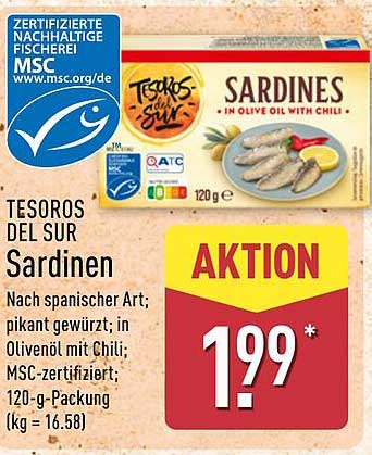 TESOROS DEL SUR Sardinen