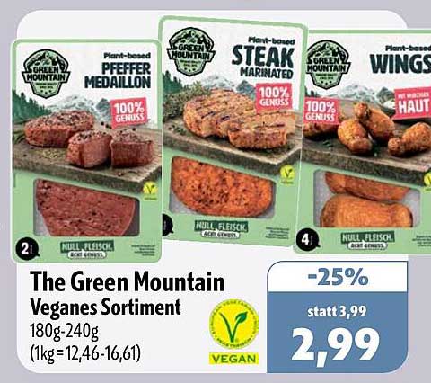 The Green Mountain Veganes Sortiment