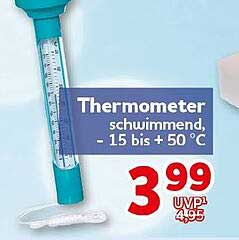 Thermometer schwimmend, -15 bis +50 °C