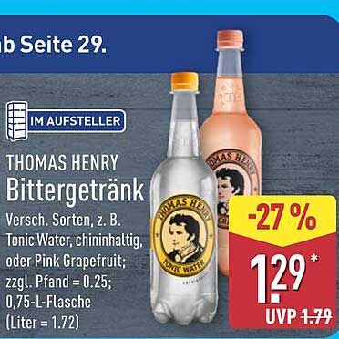 THOMAS HENRY Bittergetränk