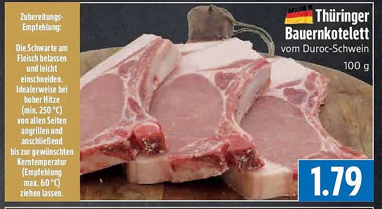 Thüringer Bauernkotelett vom Duroc-Schwein
