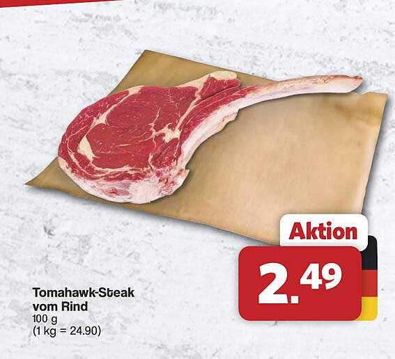 Tomahawk-Steak vom Rind