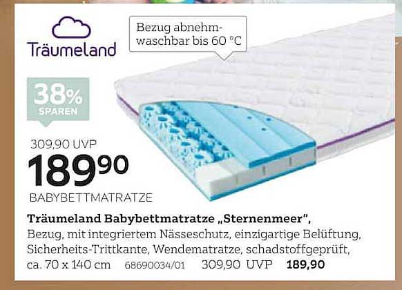 Träumeland Babymatratze „Sternenmeer“