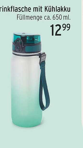 Trinkflasche mit Kühlakku