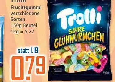 Trolli Fruchtgummi verschiedene Sorten 150g Beutel 1kg = 5.27