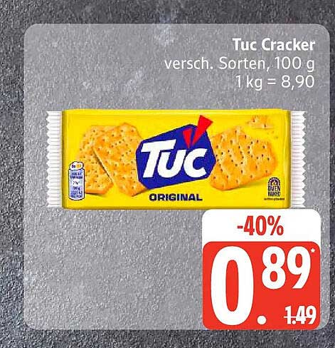 Tuc Cracker versch. Sorten